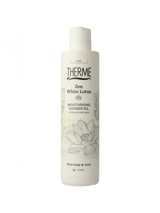 Zen white lotus moisturising shower oil