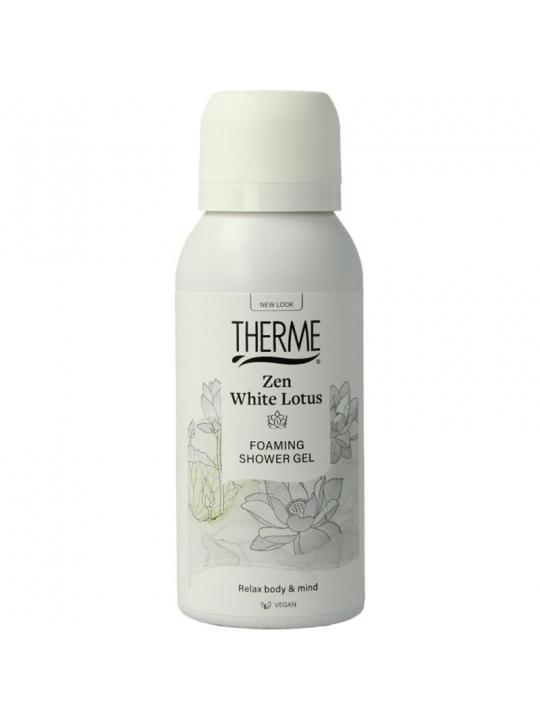 Zen white lotus foam shower