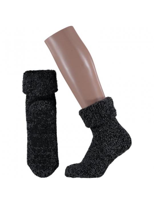 Slofsok anti slip unisex zwart maat 35-38