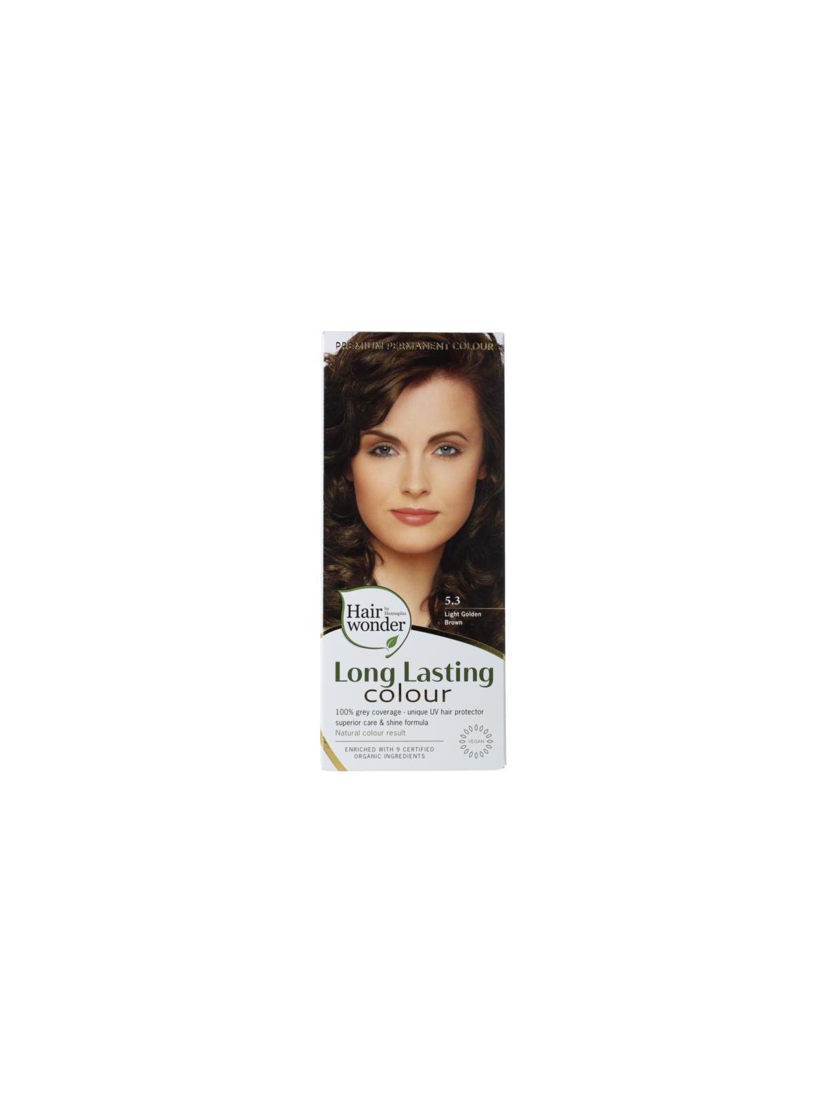 Long lasting colour 5.3 golden brown