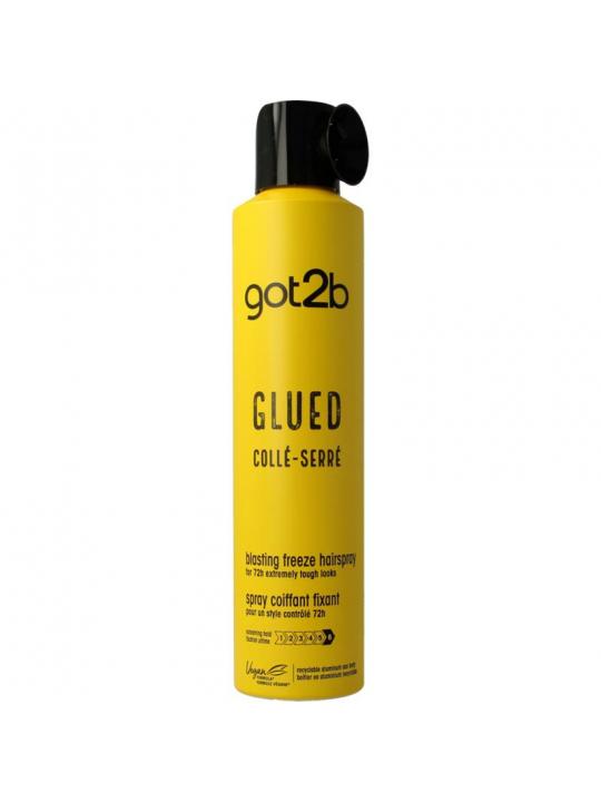 Glued blasting freeze hairspray