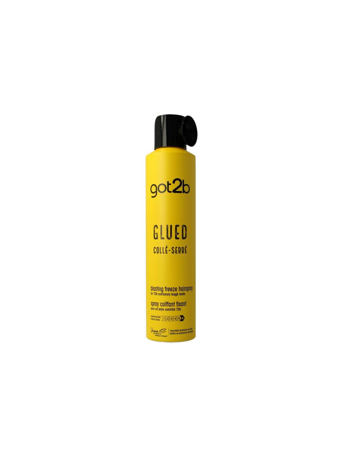 Glued blasting freeze hairspray