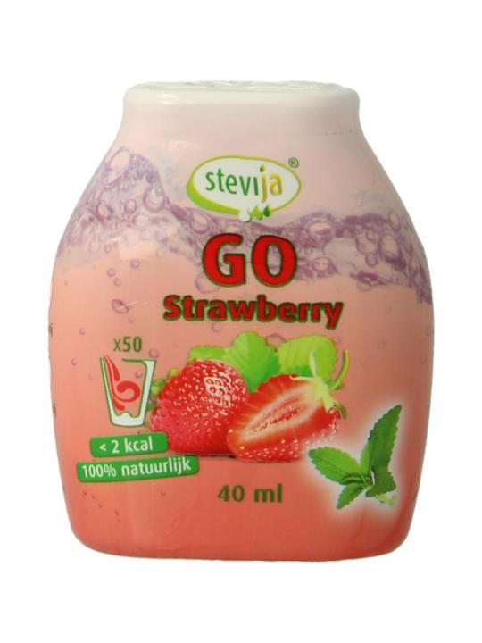 Stevia limonadesiroop go strawberry