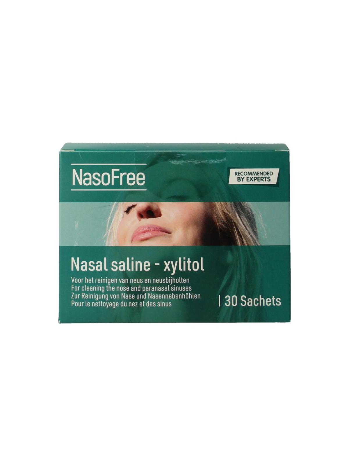 NasoFree nasaal spoelzout 6.5 g xylitol