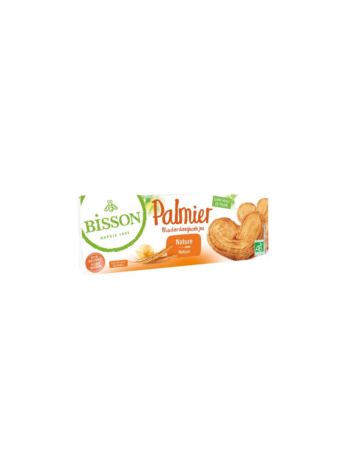 Palmier bladerdeegkoekjes bio