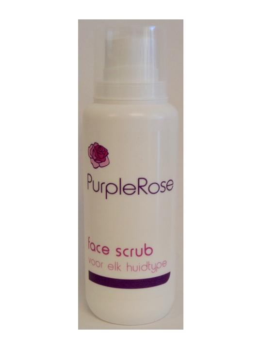 Purple rose face scrub