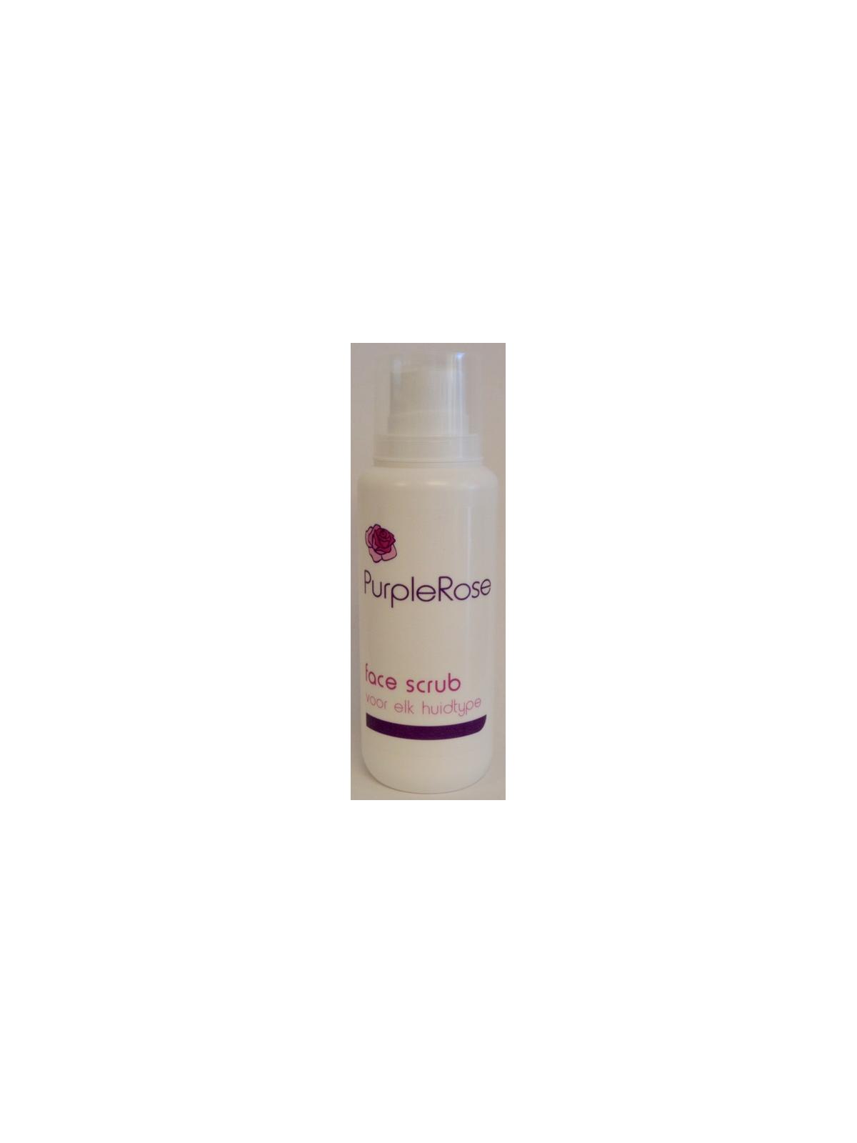 Purple rose face scrub
