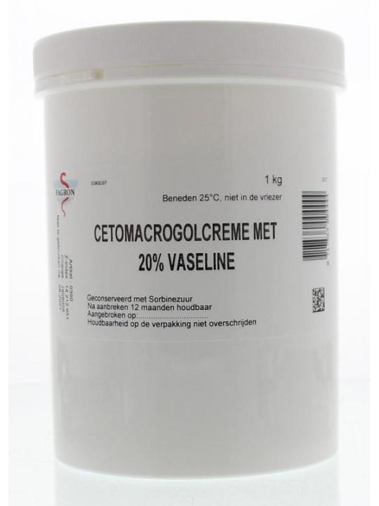 Cetomacrogol creme 20% vaseline