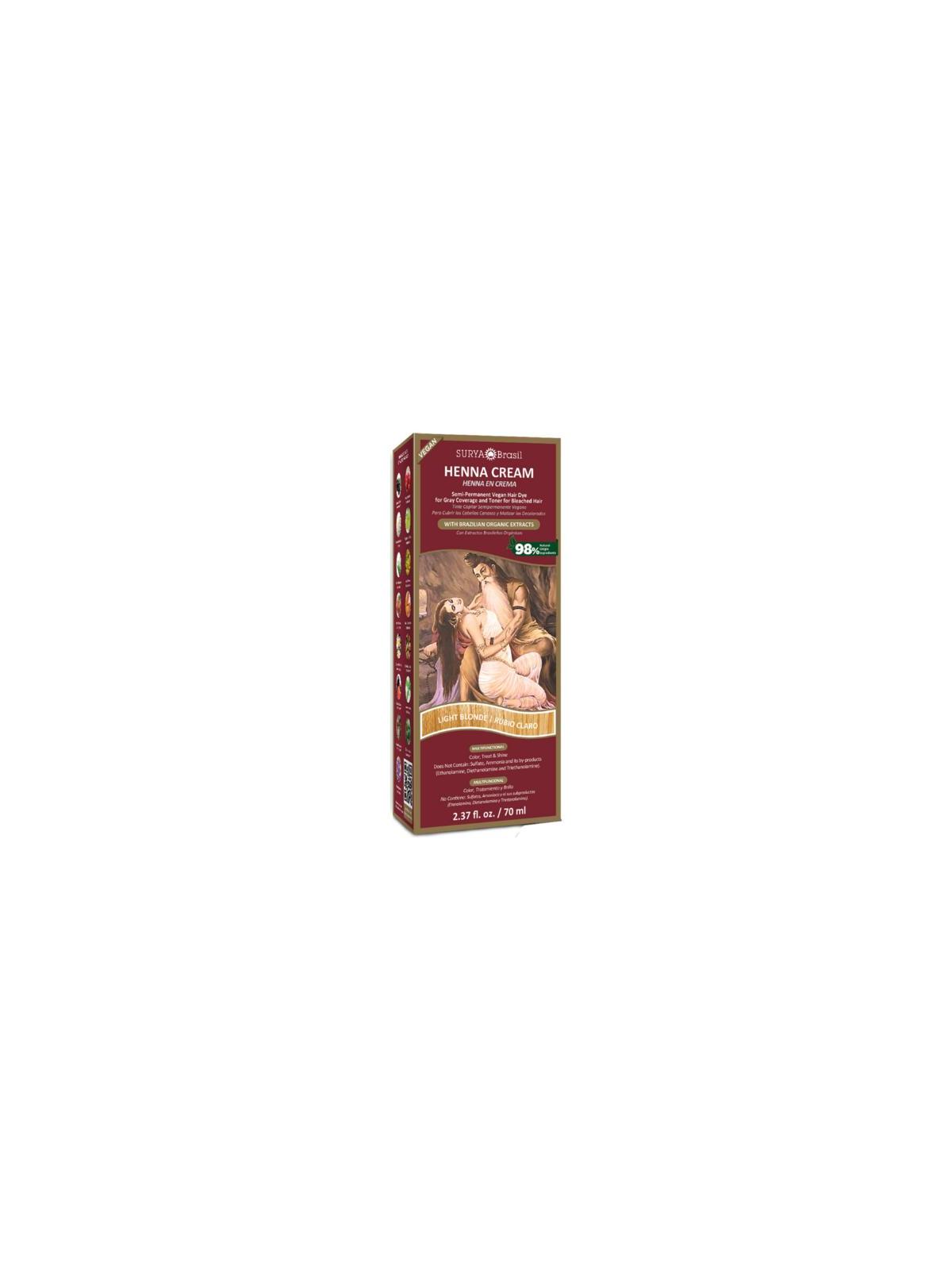 Henna haarverf creme licht blond
