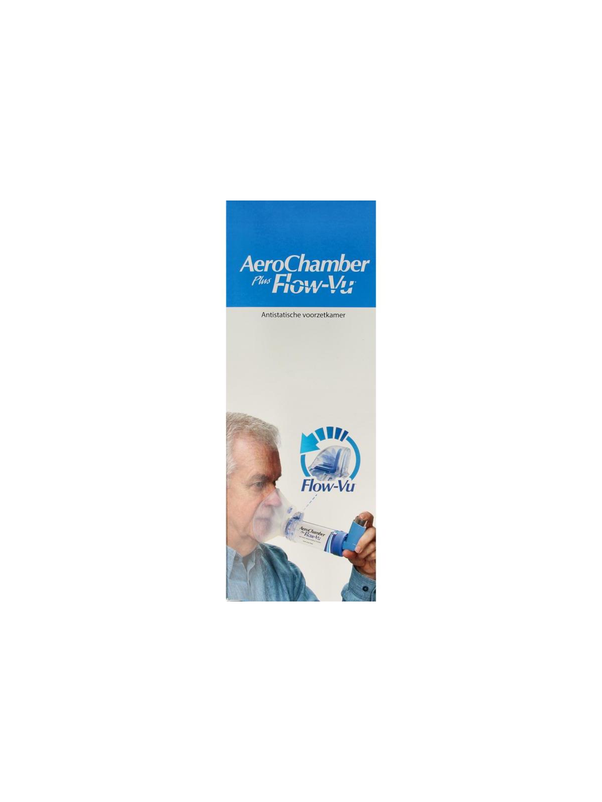 Aerochamber plus flower VU+ volwassen masker