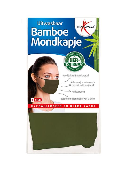 Bamboe mondkapje groen