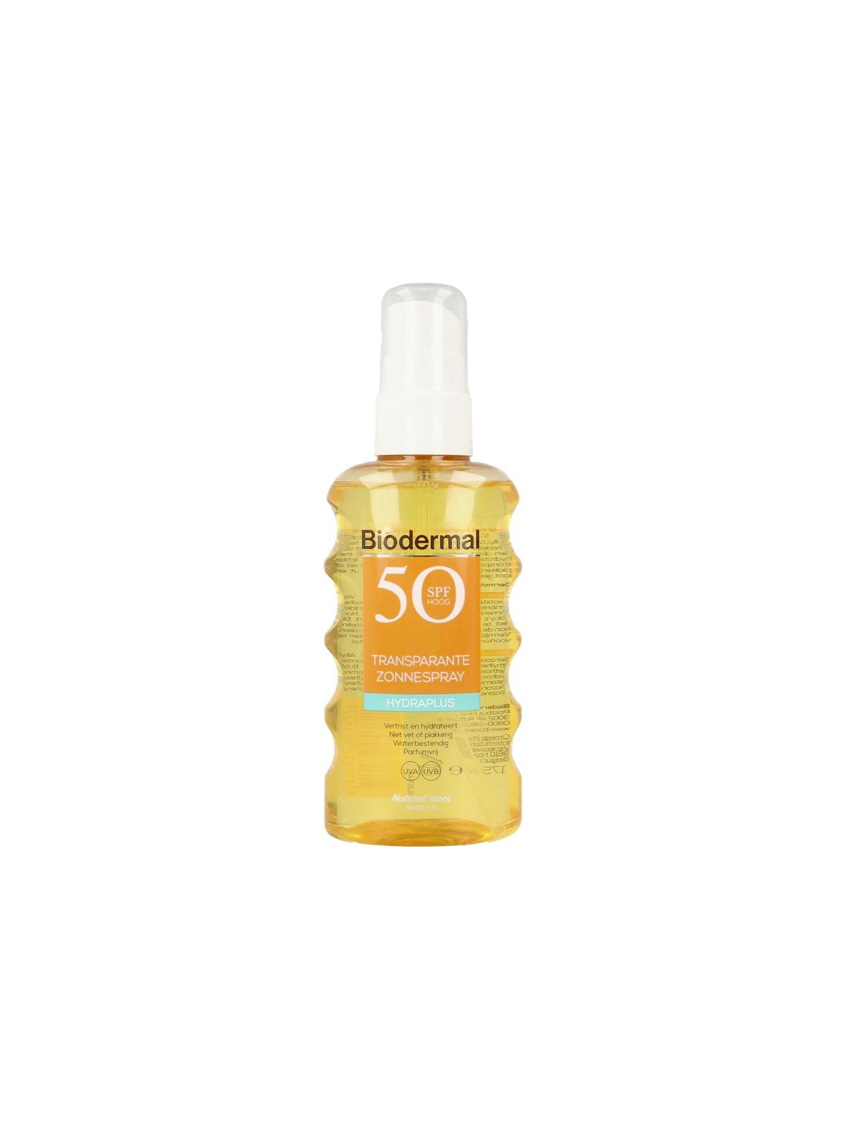 Hydra plus transparante zonnespray SPF50