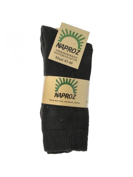 Thermo sokken zwart maat 43-46