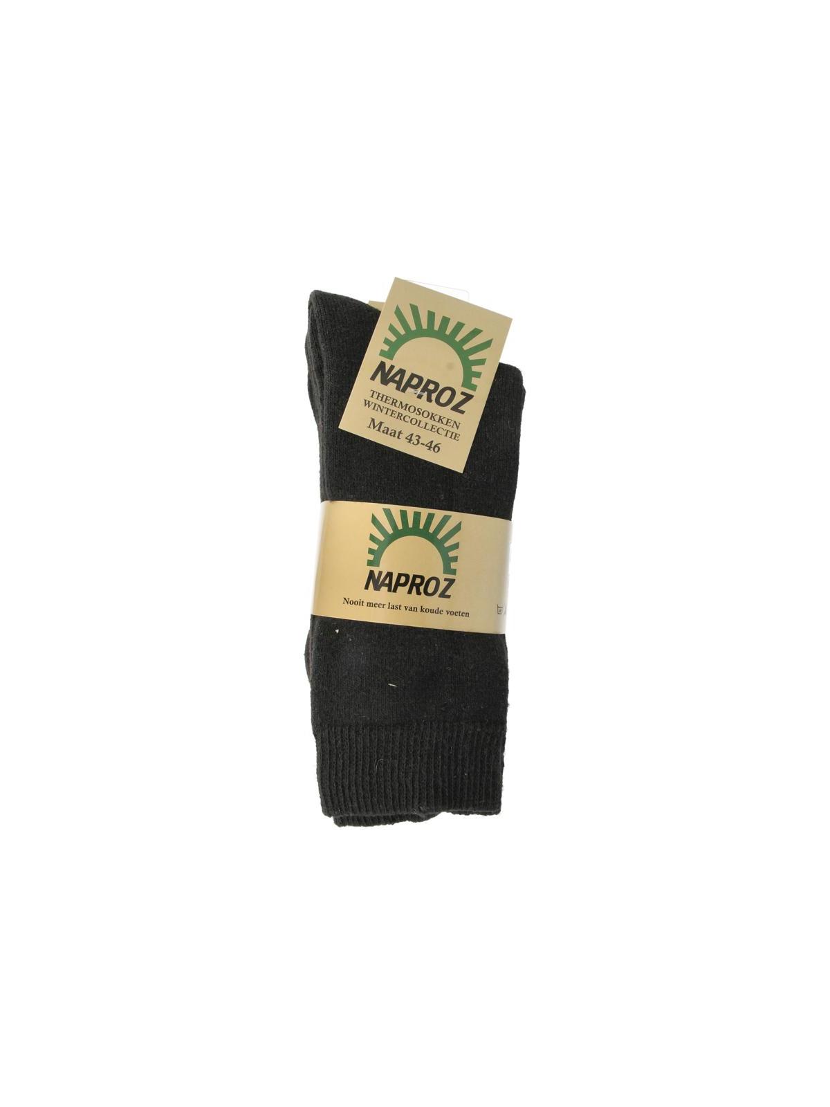 Thermo sokken zwart maat 43-46