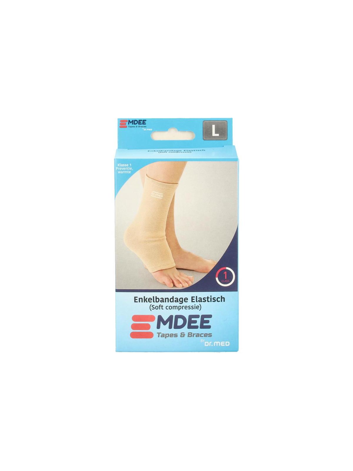 Elastic support enkel maat L huidskleur