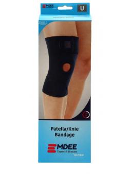 Knieband met stabilizers blauw