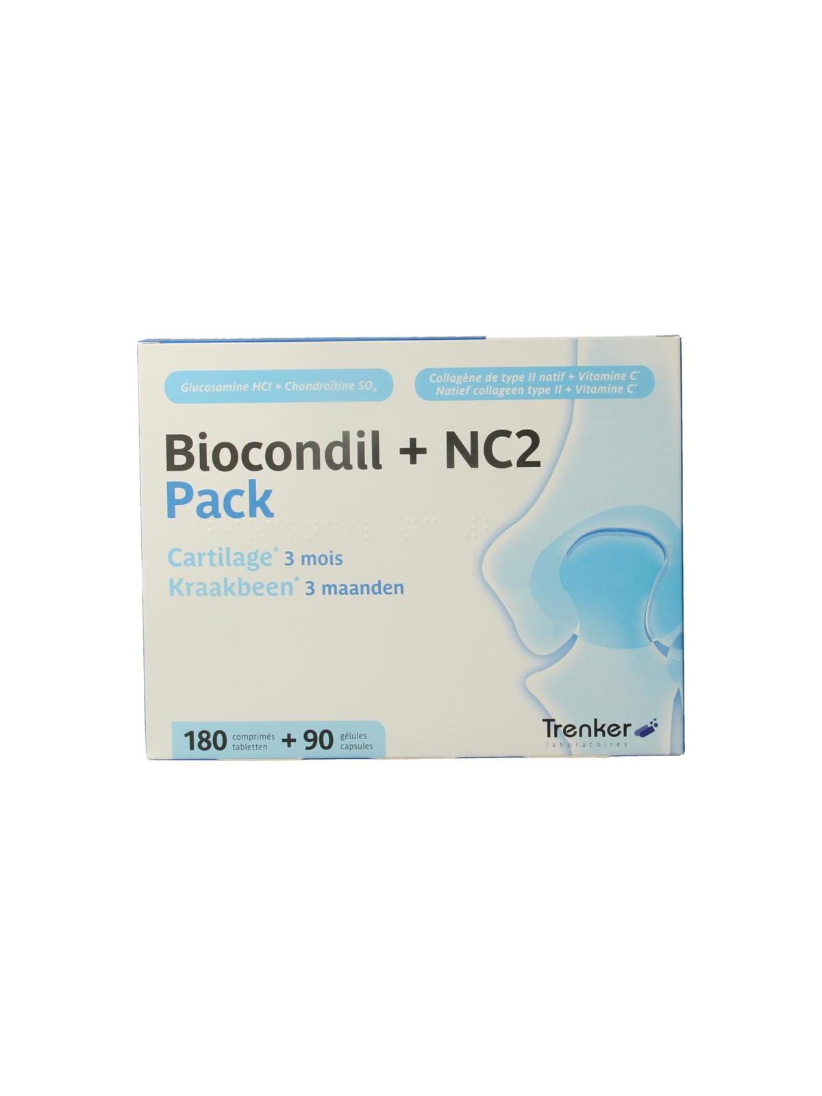 Biocondil 180 tabs + NC2 90 caps pack