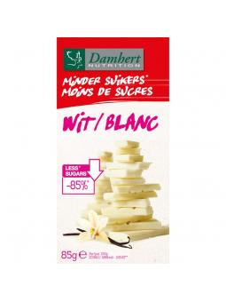 Chocoladetablet wit minder suikers