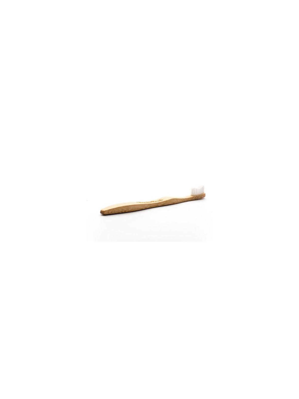 Tandenborstel bamboe adult wit brush soft