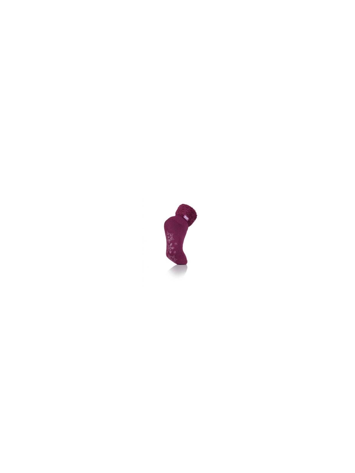 Ladies lounge socks maat 4-8 (37-42) plum