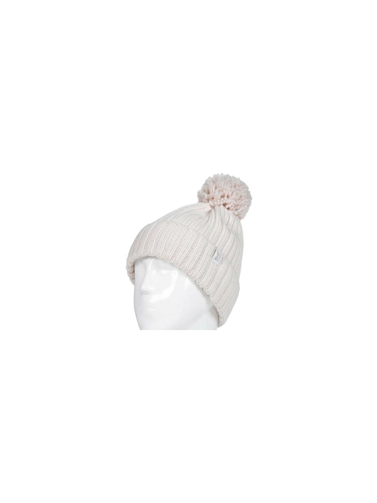 Ladies pom pom hat arden creme one size