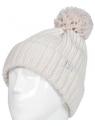 Ladies pom pom hat arden creme one size