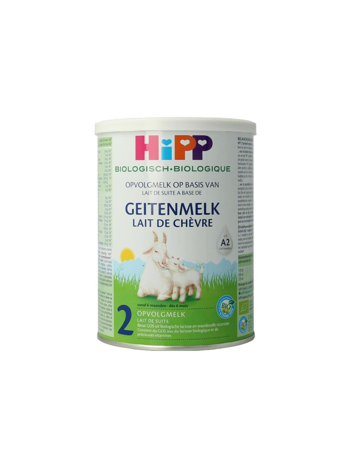 2 Biologische opvolgmelk op basis van geitenmelk