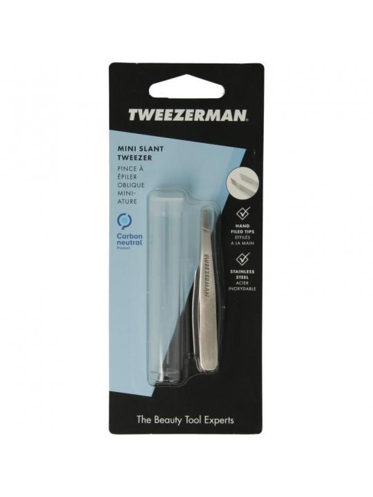 Mini slant tweezer klassiek stainless steel