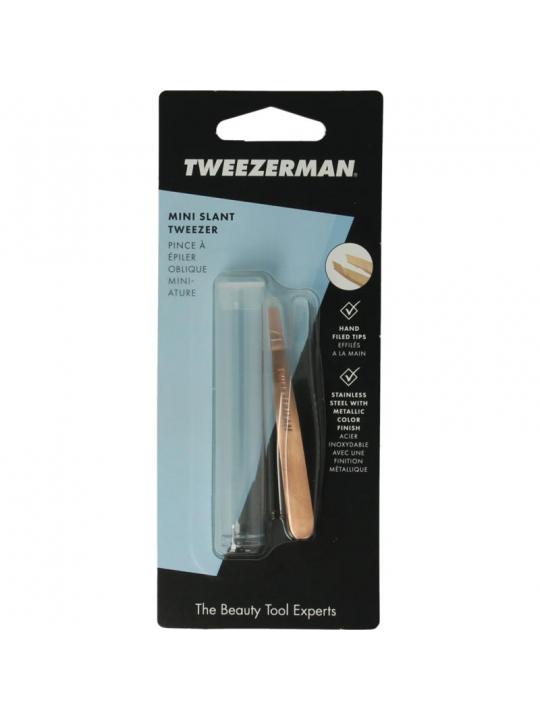 Mini slant tweezer rose gold