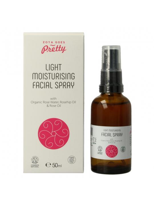 Light moisterizing facial spray