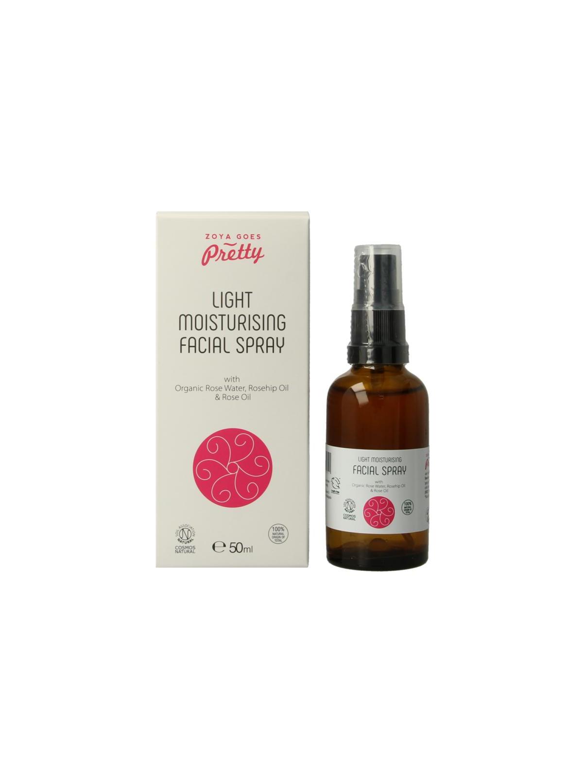 Light moisterizing facial spray