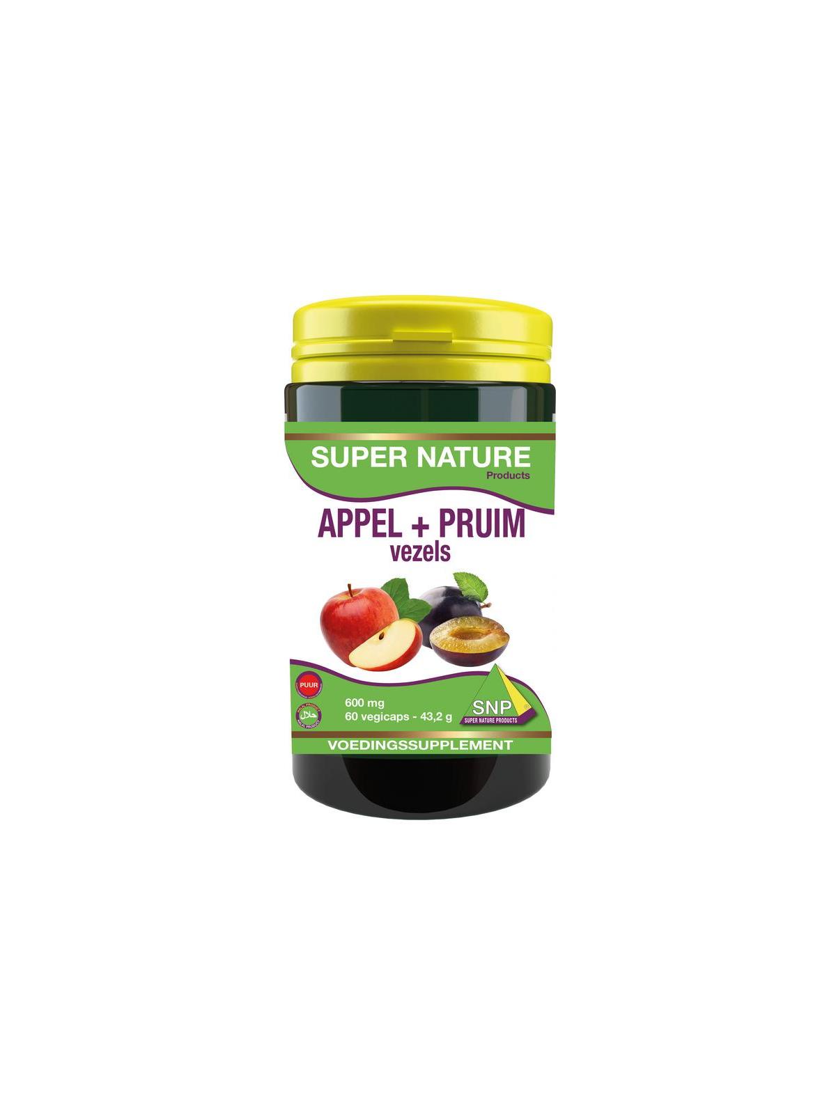 Appel pruim vezels 600 mg puur