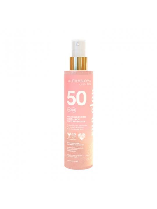 Alphanova Sun glitt pink sun oil spf50 bio