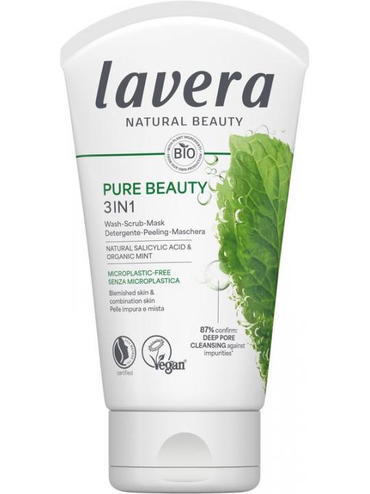 Lavera Pure beauty 3-in-1 wash scrub mask