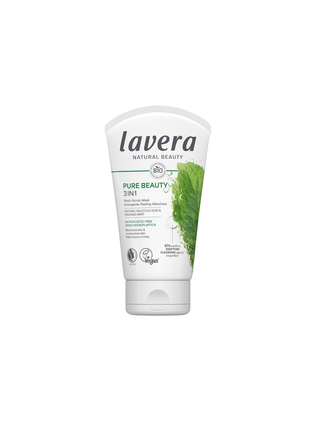 Lavera Pure beauty 3-in-1 wash scrub mask