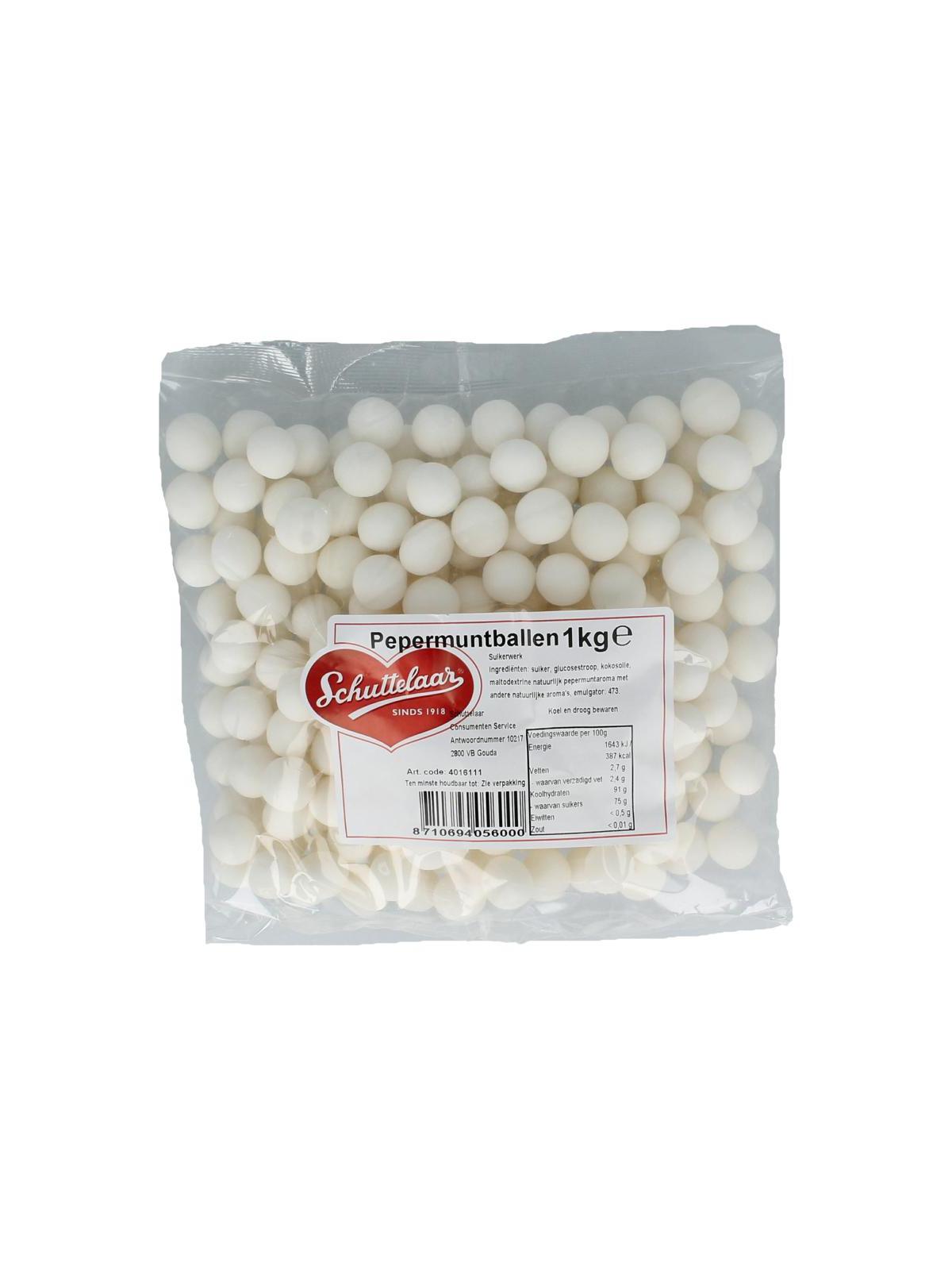 Schuttelaar Pepermuntballen