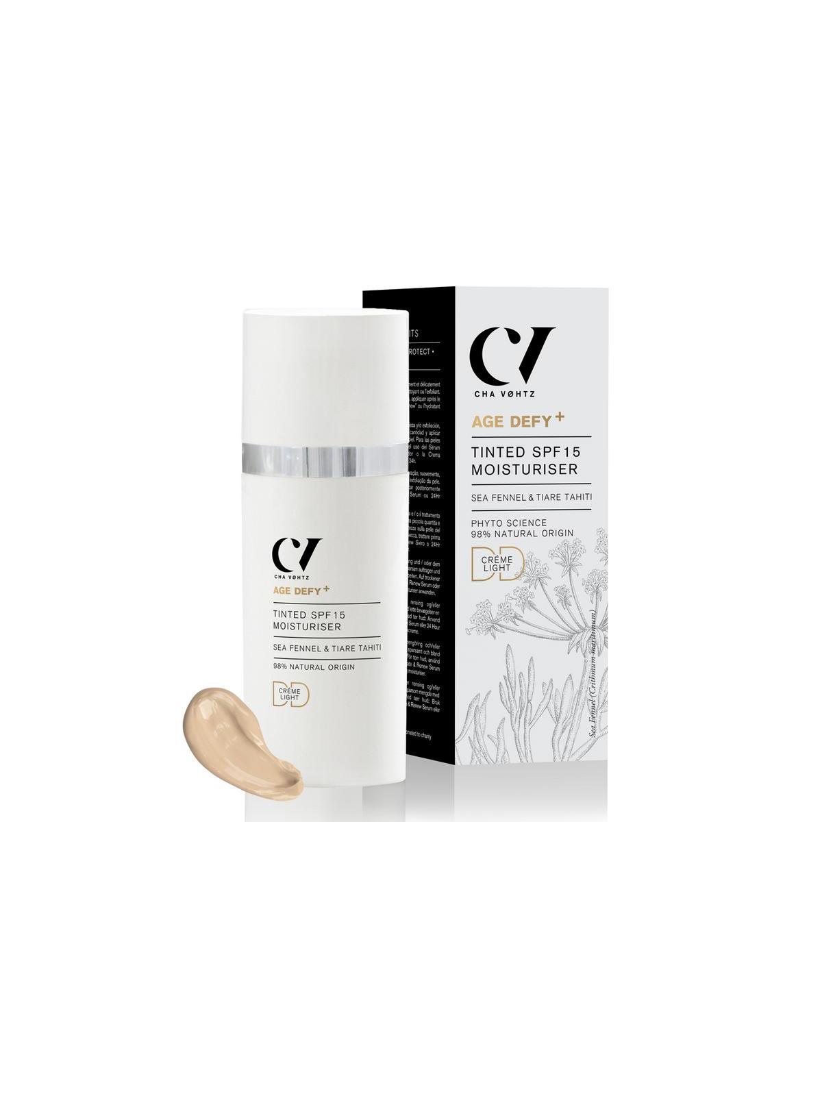 Age defy+ tinted DD moisturiser light SPF15