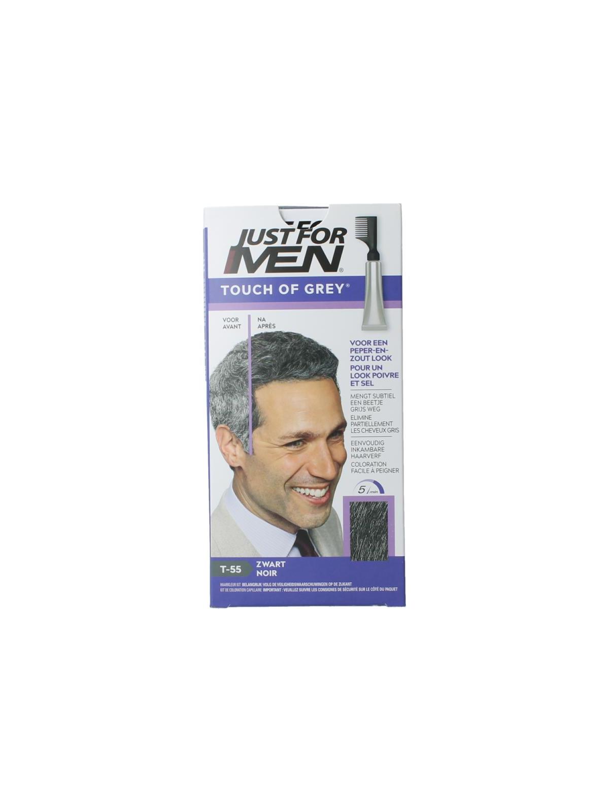 Just For Men touch of grey t-55 zwart