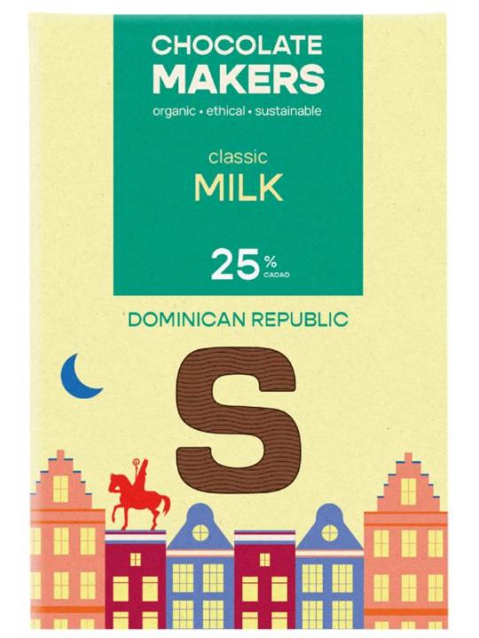 Chocolatemakers choc mak sintletter m 25% bio