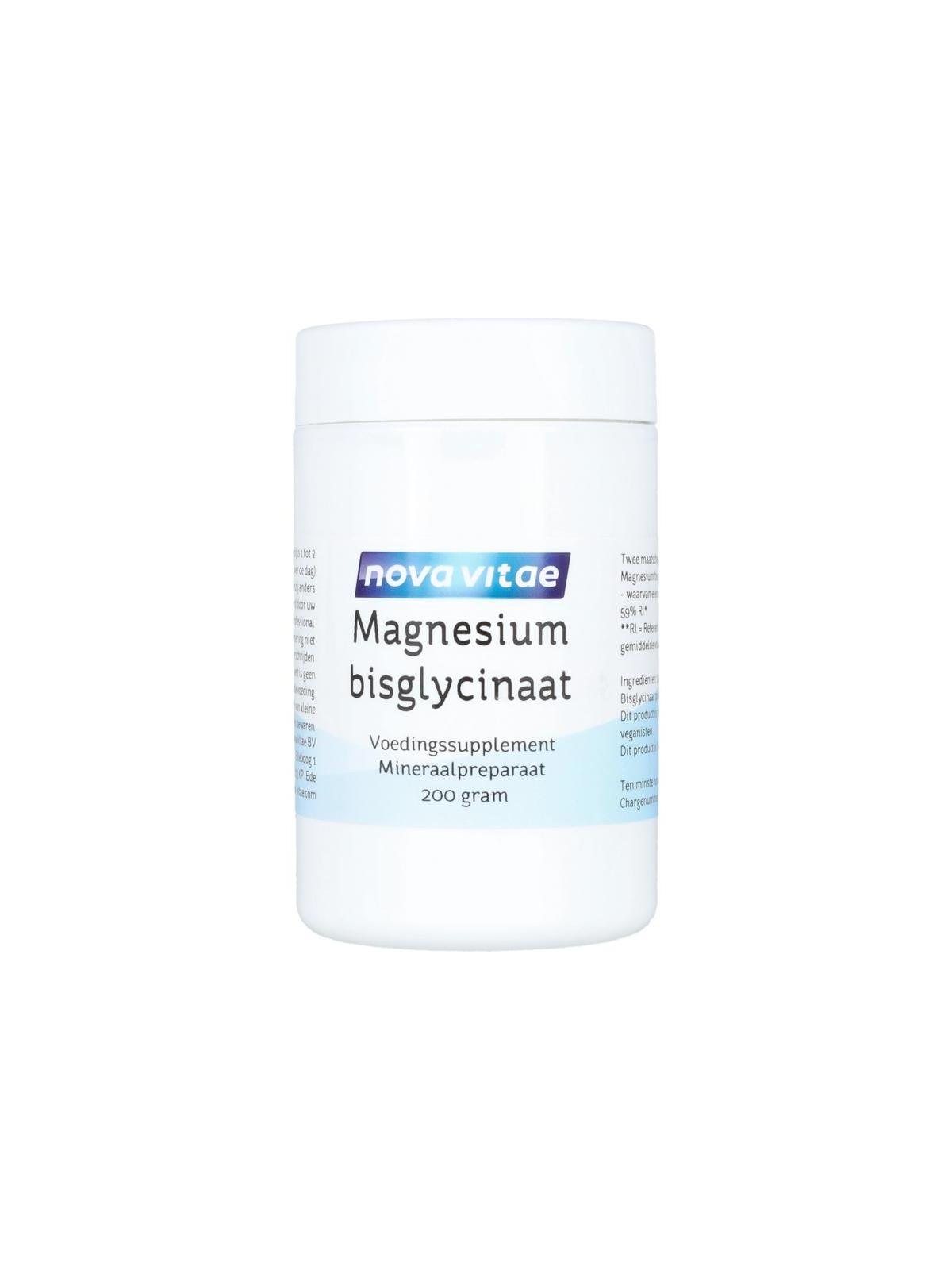 Nova Vitae magnesium bisglycinaat poeder