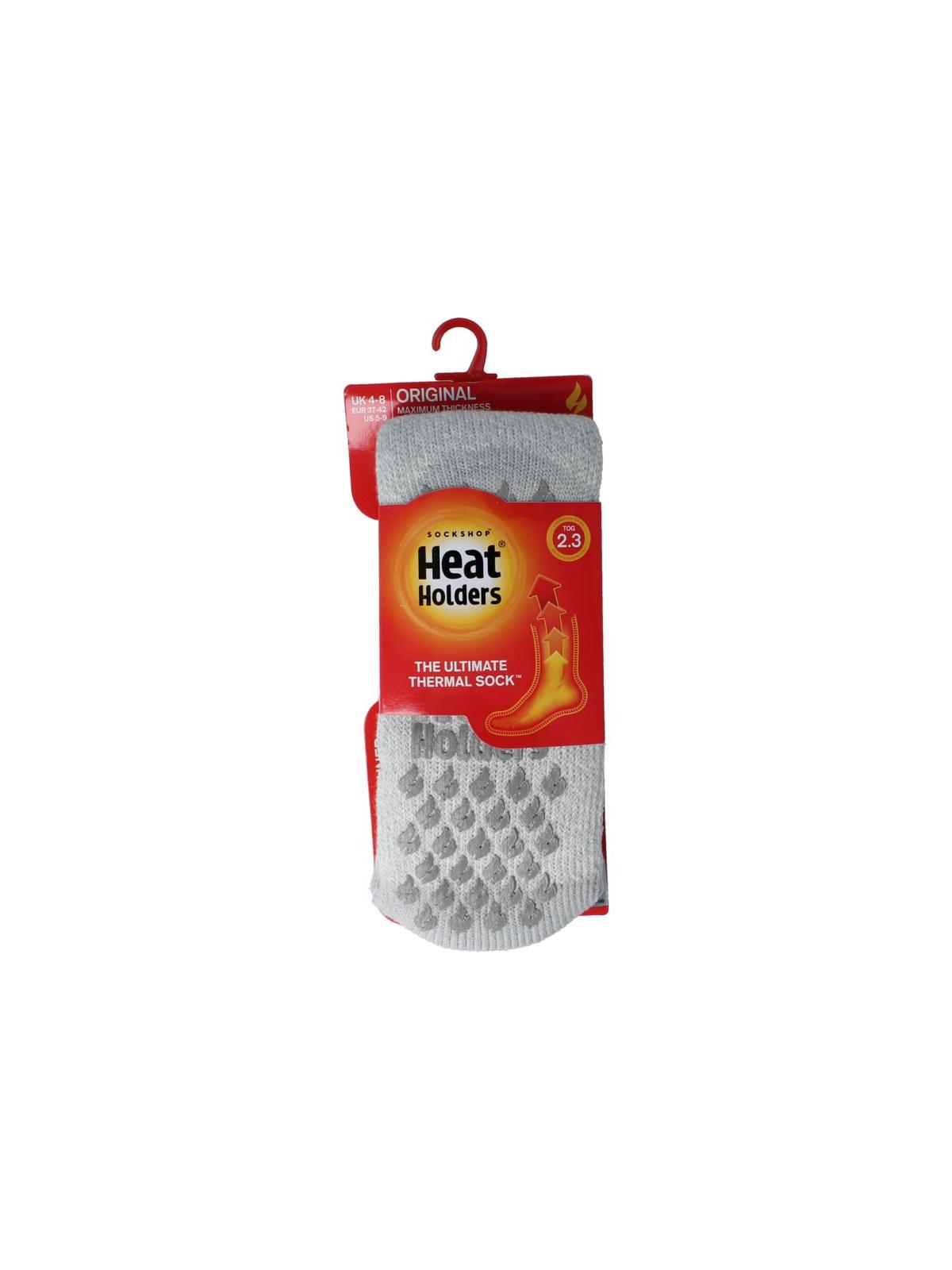 Heat Holders anti slip socks silver grey