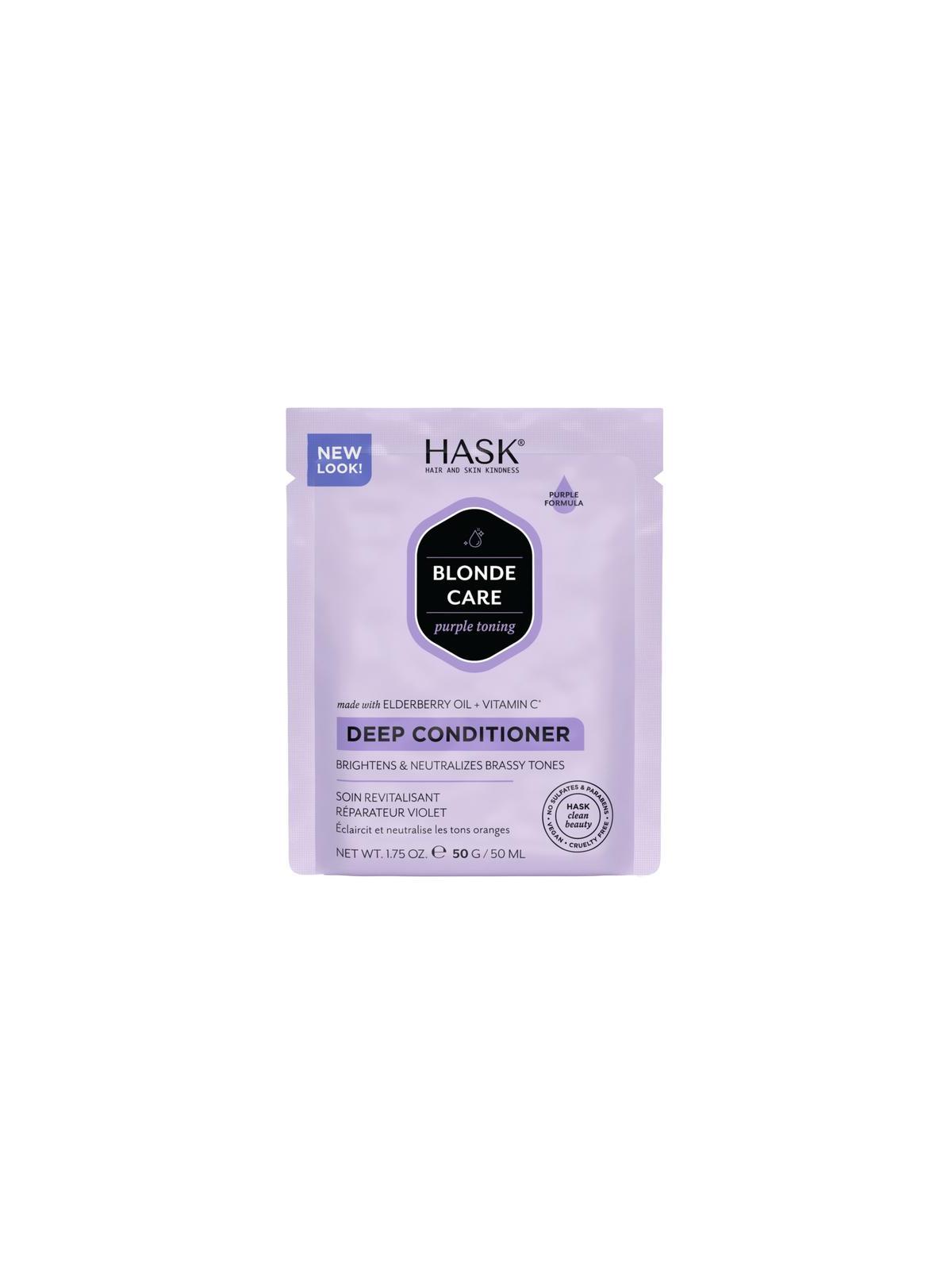 Hask blonde care purple deep condit