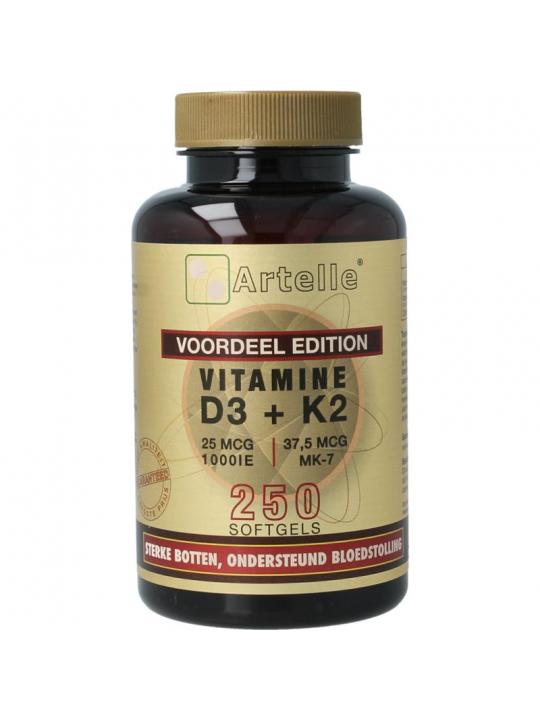Artelle Artelle vit d3 25mcg + k2