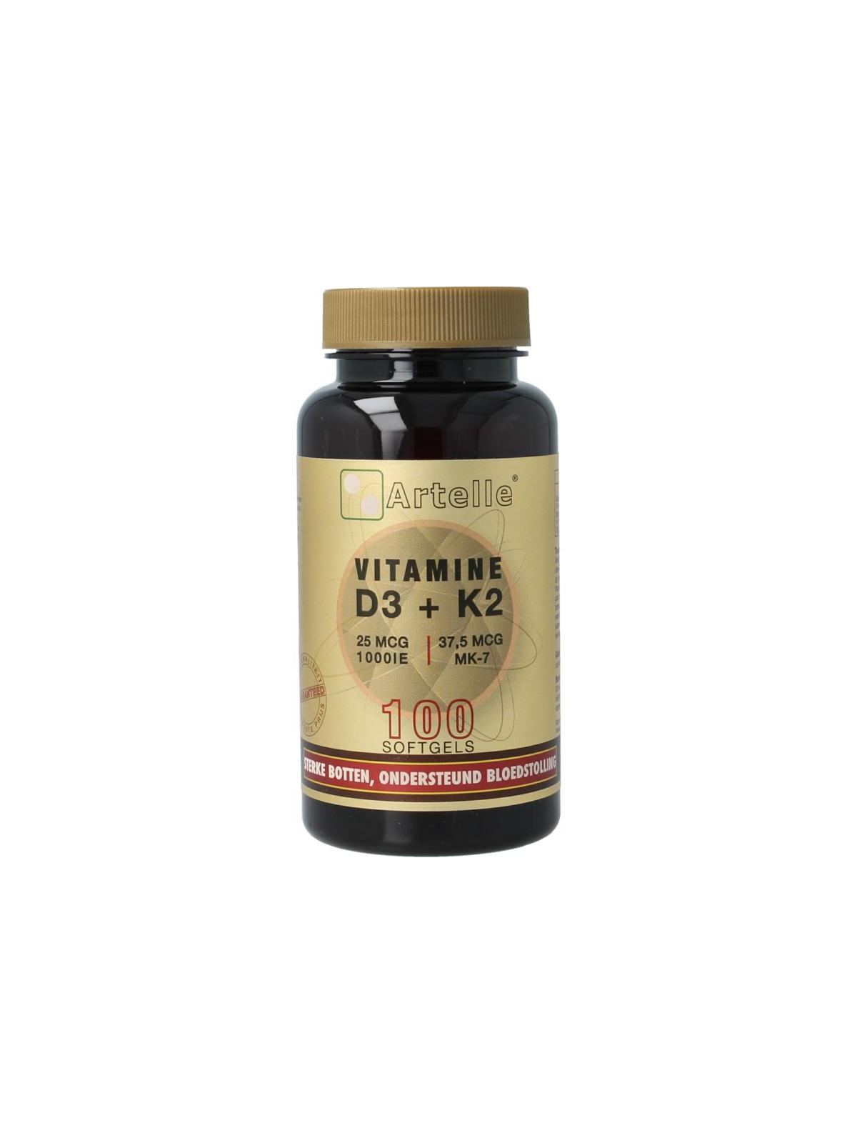 Artelle Artelle vit d3 25mcg + k2