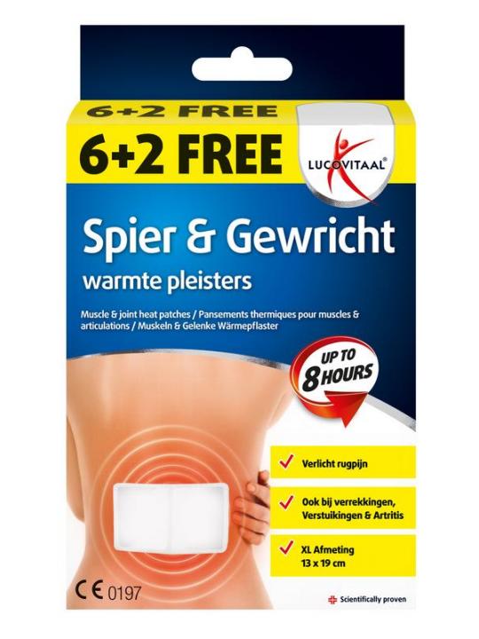 Lucovitaal spier & gewricht warmte pleist