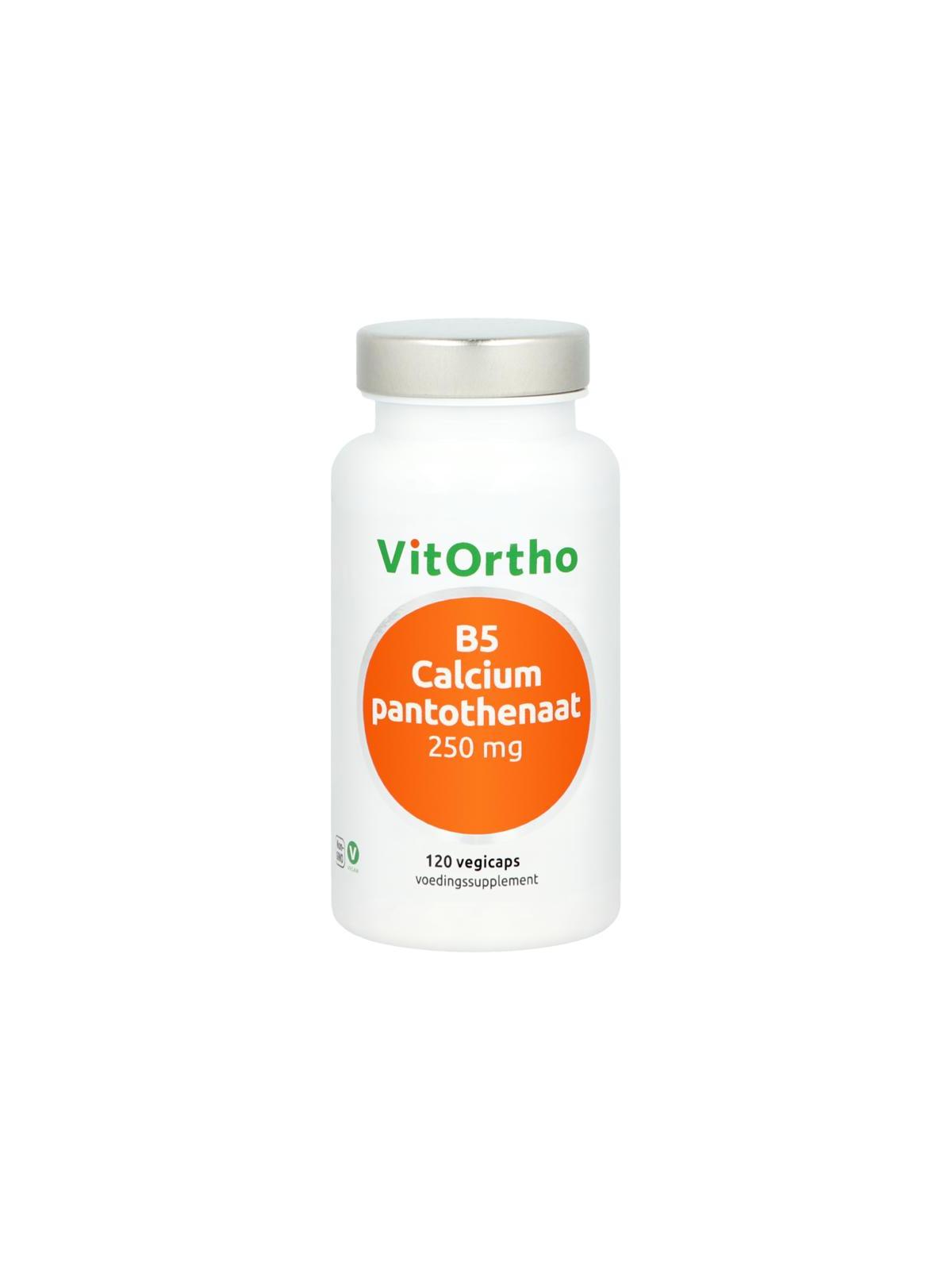 Vitortho B5 calcium pantothenaat 250mg