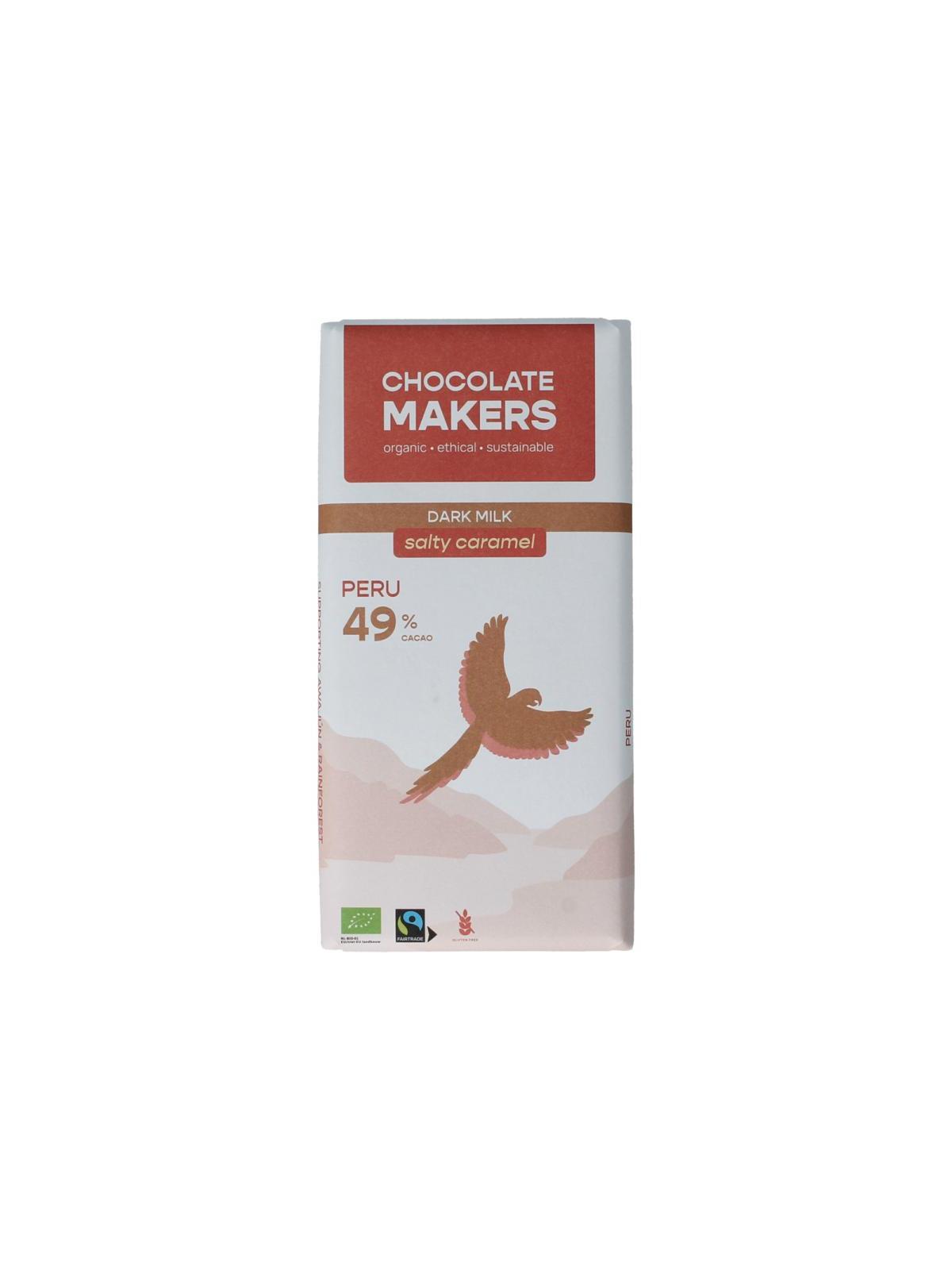 Chocolatemakers Fairtrade salty caramel 49% bio