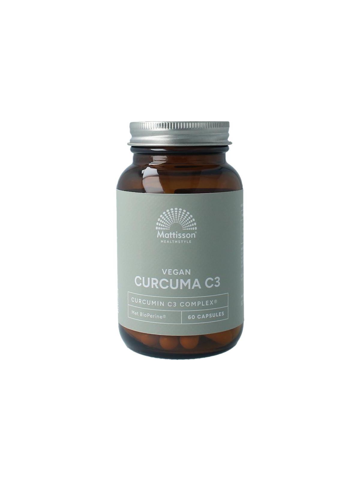 Mattisson Curcumin C3 bioperine 500mg vegan