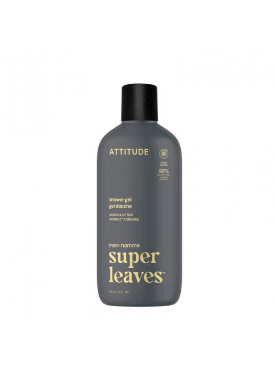 Attitude men shower gel amber & citrus