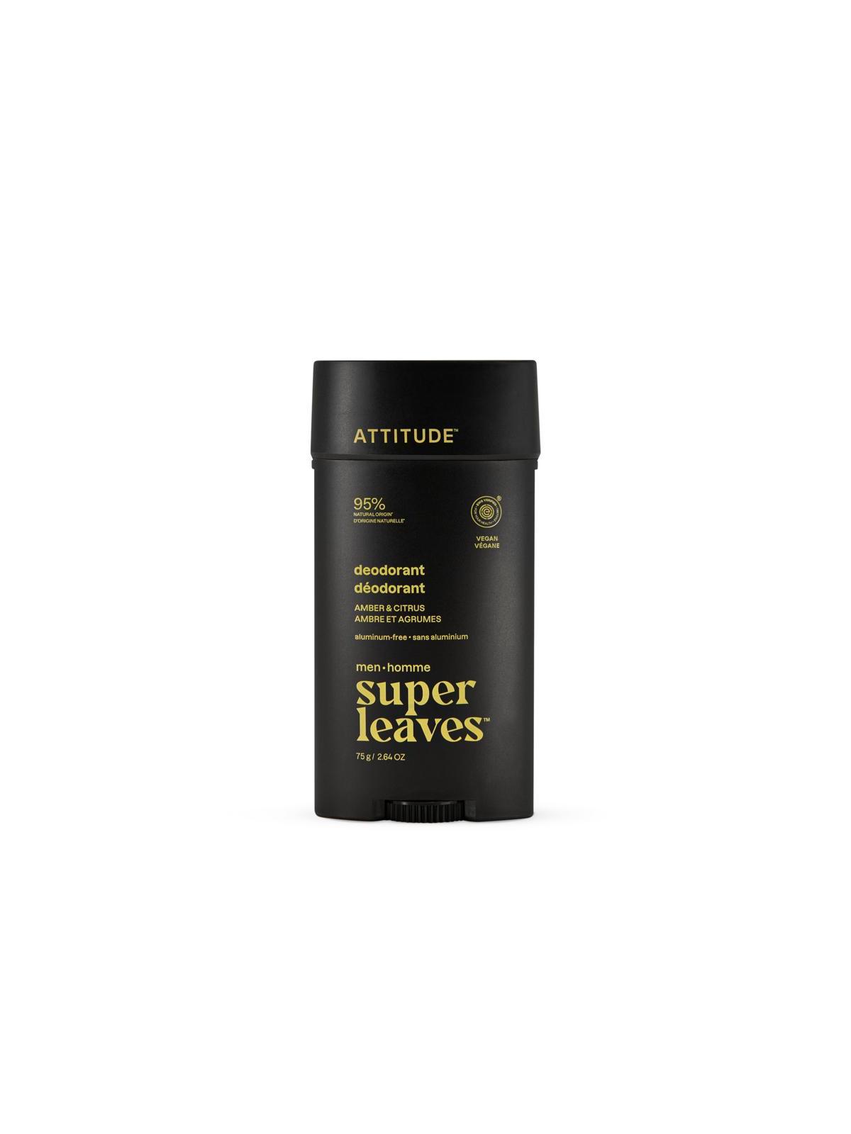 Attitude men deodorant amber & citrus